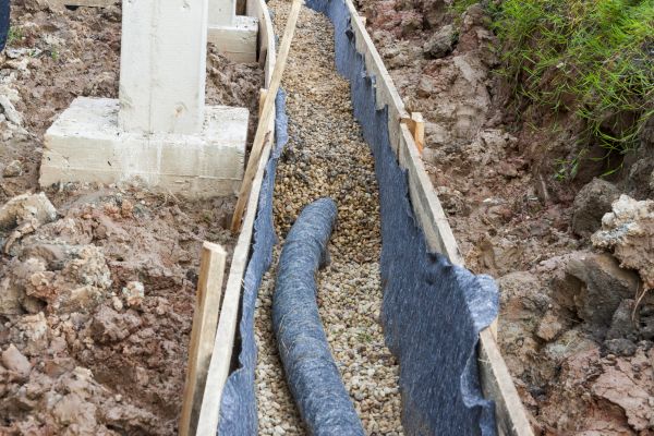 French Drain Installation in Lees Summit