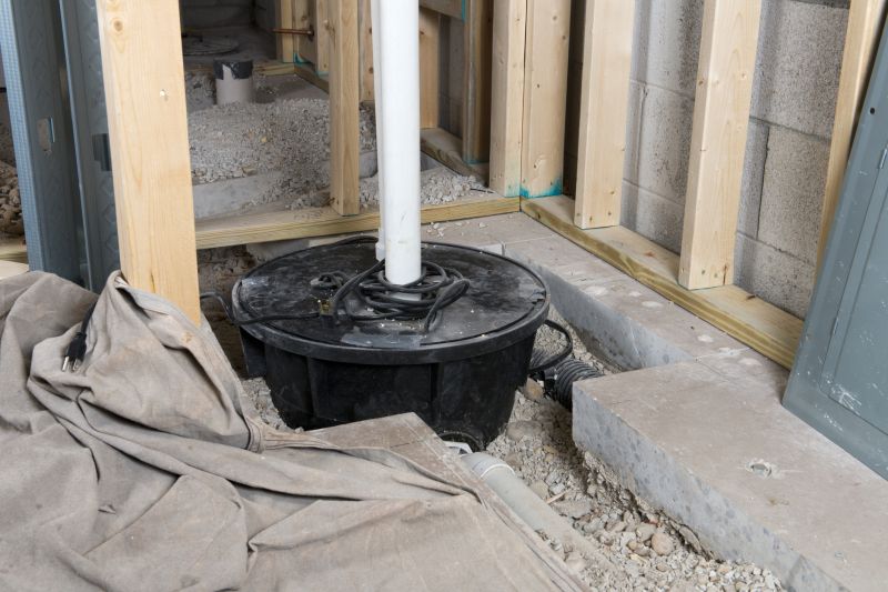 Basement Drainage Installation detail